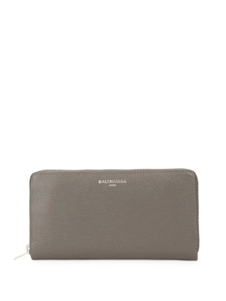 商品Balenciaga|Leather Zip-Around Wallet,价格¥2766,第1张图片