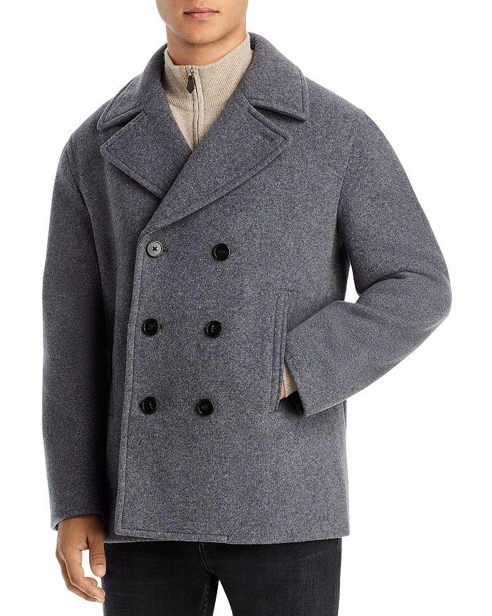 商品Theory|Wool Blend Three Button Peacoat ,价格¥1560,第3张图片详细描述