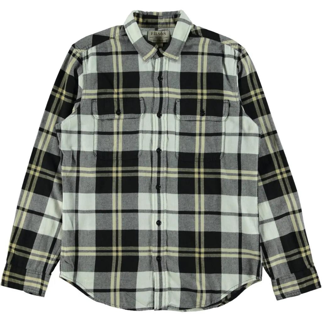 Filson Scout Shirt Black / White / Gold Plaid商品第1张图片规格展示