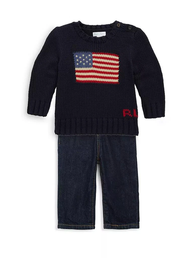 商品Ralph Lauren|Baby Boy's Hampton Straight Stretch Jeans,价格¥331,第2张图片详细描述