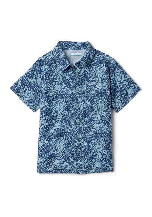 商品Columbia|Boys 6 7 Super Slack Tide Short Sleeve Camp Shirt,价格¥276,第1张图片