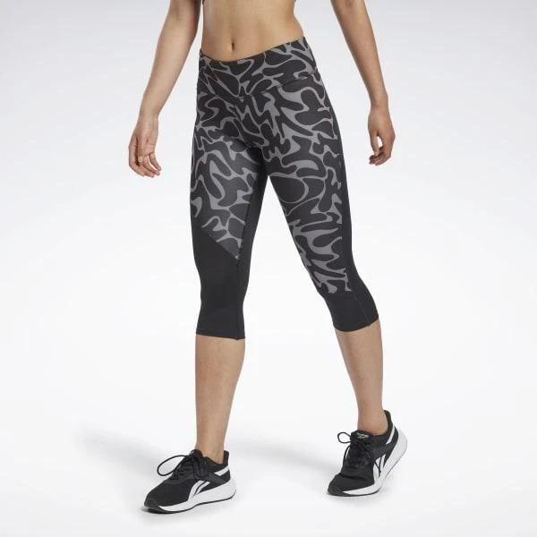 商品Reebok|Running Printed Capri Tights,价格¥341,第1张图片