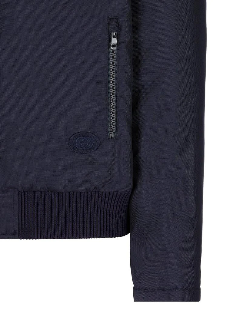 商品Gucci|Gucci Interlocking G Embroidered Zipped Jacket,价格¥12876,第4张图片详细描述