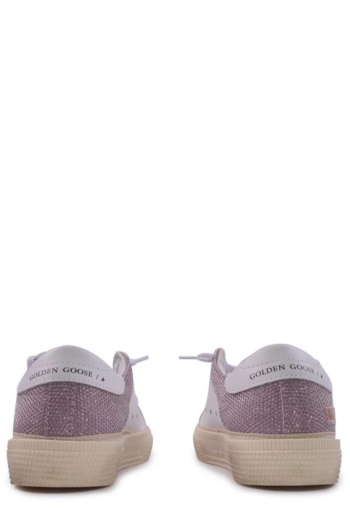 商品Golden Goose|Golden Goose Kids Glitter-Detailed Round Toe Sneakers,价格¥1318,第4张图片详细描述