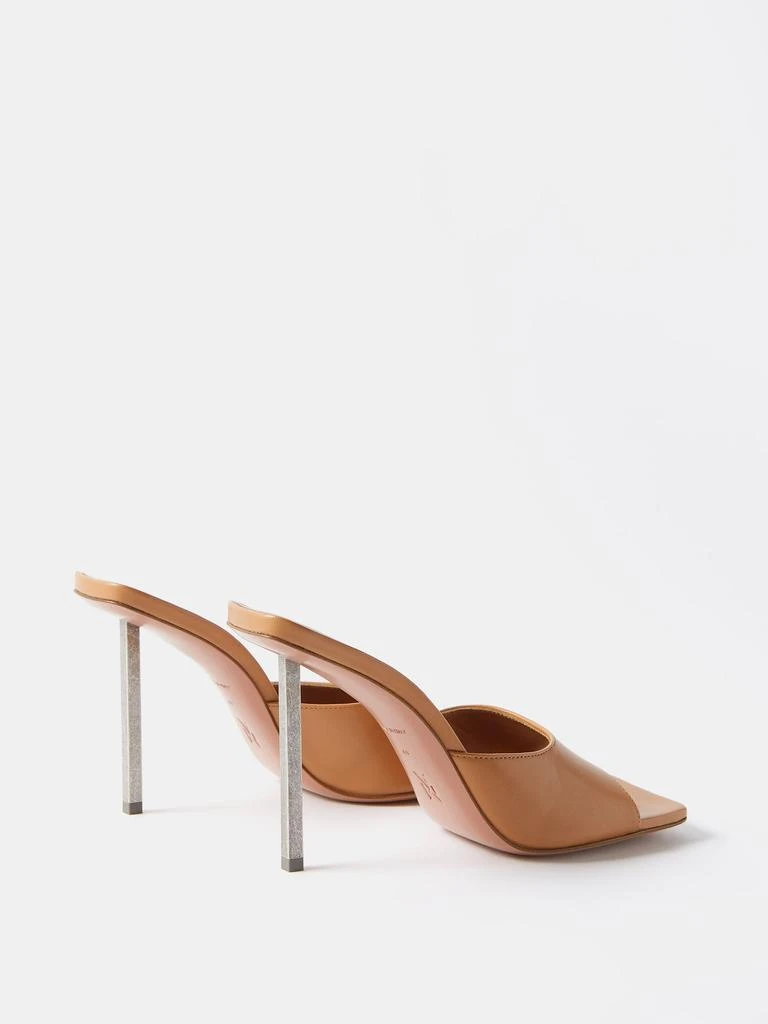 商品Amina Muaddi|Laura 95 leather mules,价格¥4243,第4张图片详细描述