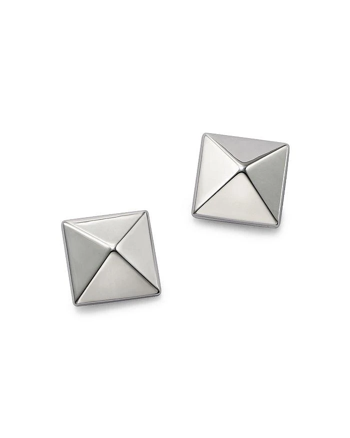 商品Bloomingdale's|Pyramid Post Earrings in 14K White Gold - Exclusive,价格¥2234,第1张图片