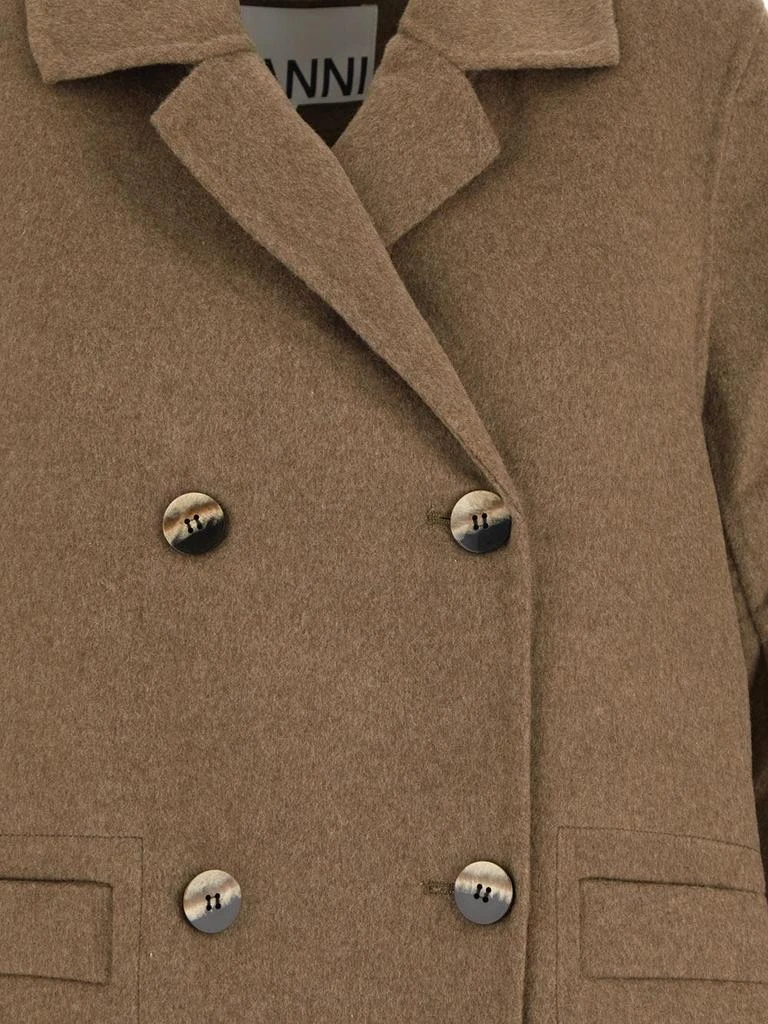商品Ganni|Double-Breasted Coat,价格¥1656,第3张图片详细描述