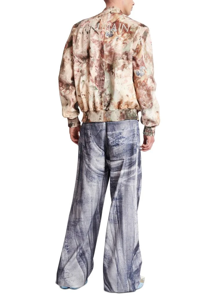 商品Balmain|Pastel 印花真皮飞行员夹克,价格¥39984,第3张图片详细描述