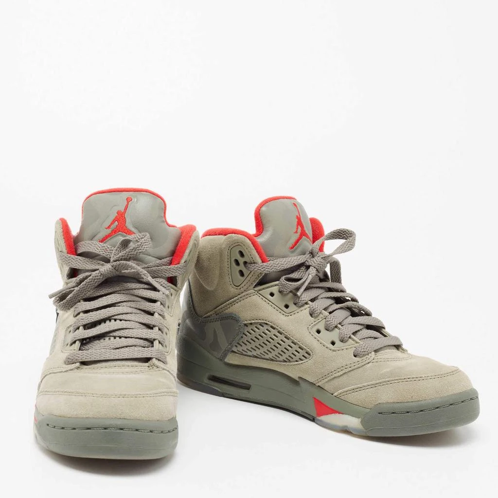 商品[二手商品] Jordan|Jordan Grey Suede Air Jordan Retro 5 High Top Sneakers Size 36,价格¥967,第4张图片详细描述