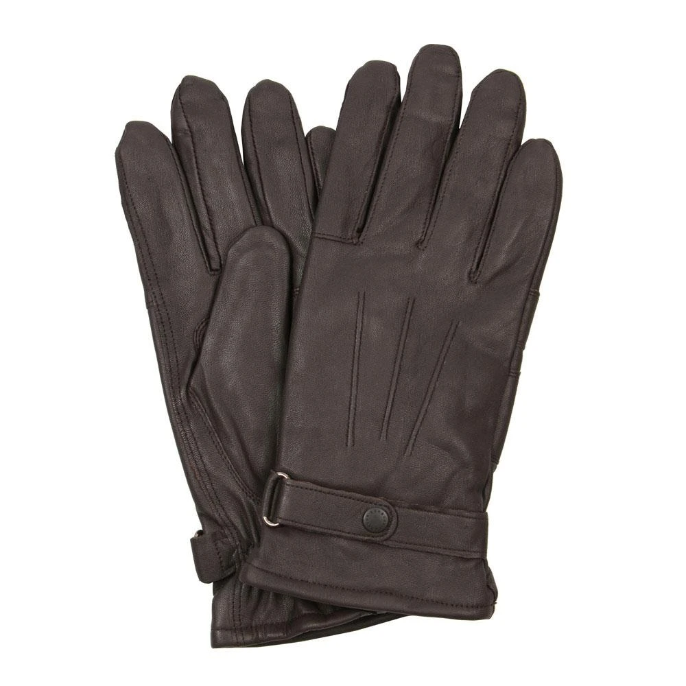 商品Barbour|Barbour Gloves Burnished Leather Thinsulate - Brown,价格¥489,第1张图片