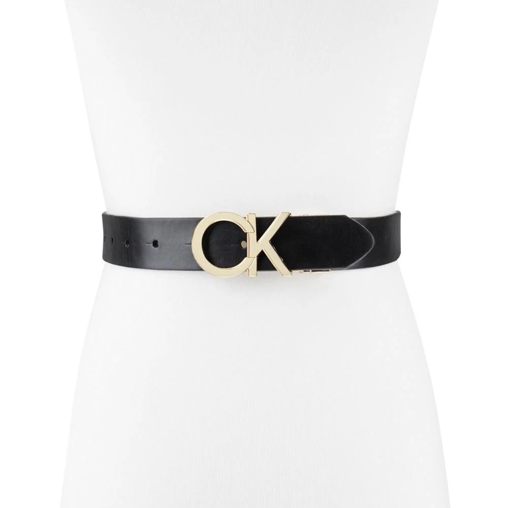 商品Calvin Klein|Women's Reversible Monogram Buckle Belt,价格¥216,第3张图片详细描述