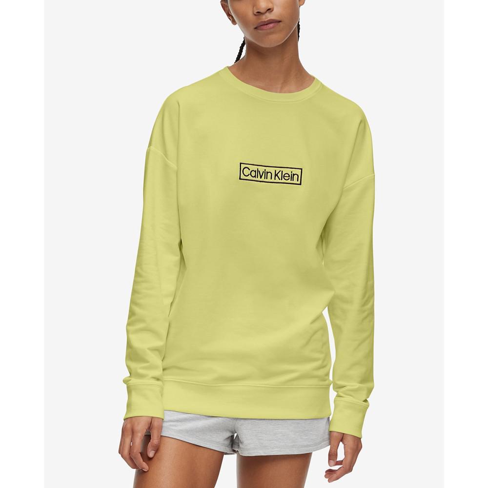 商品Calvin Klein|Women's Reimagined Heritage Lounge Long-Sleeve Sweatshirt,价格¥263-¥400,第1张图片