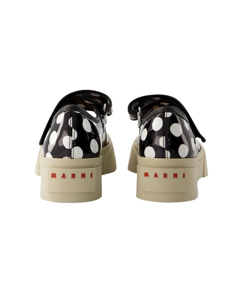 商品Marni|Mary Jane Sneakers - Marni - Leather - Black/Lily White,价格¥6136,第3张图片详细描述