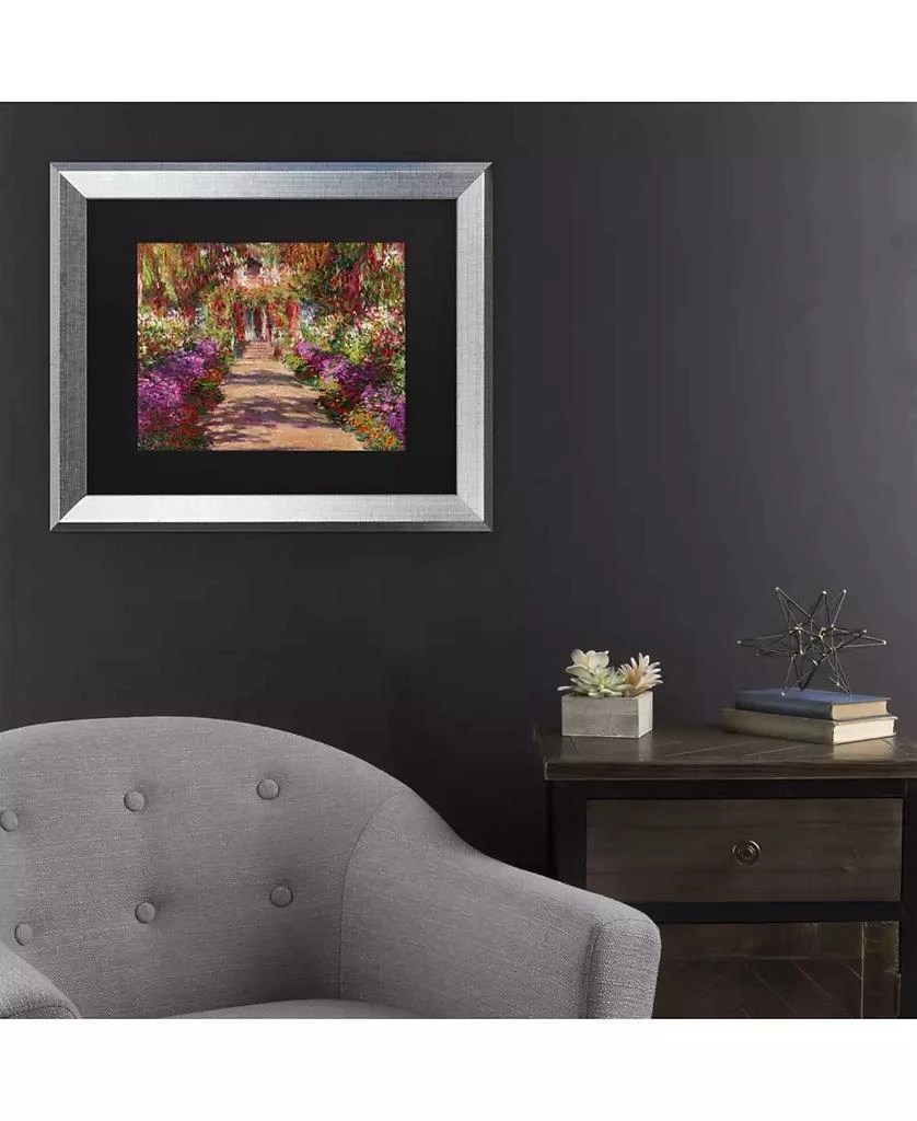 商品Trademark Global|Claude Monet A Pathway in Monet's Garden Matted Framed Art - 20" x 25",价格¥505,第3张图片详细描述