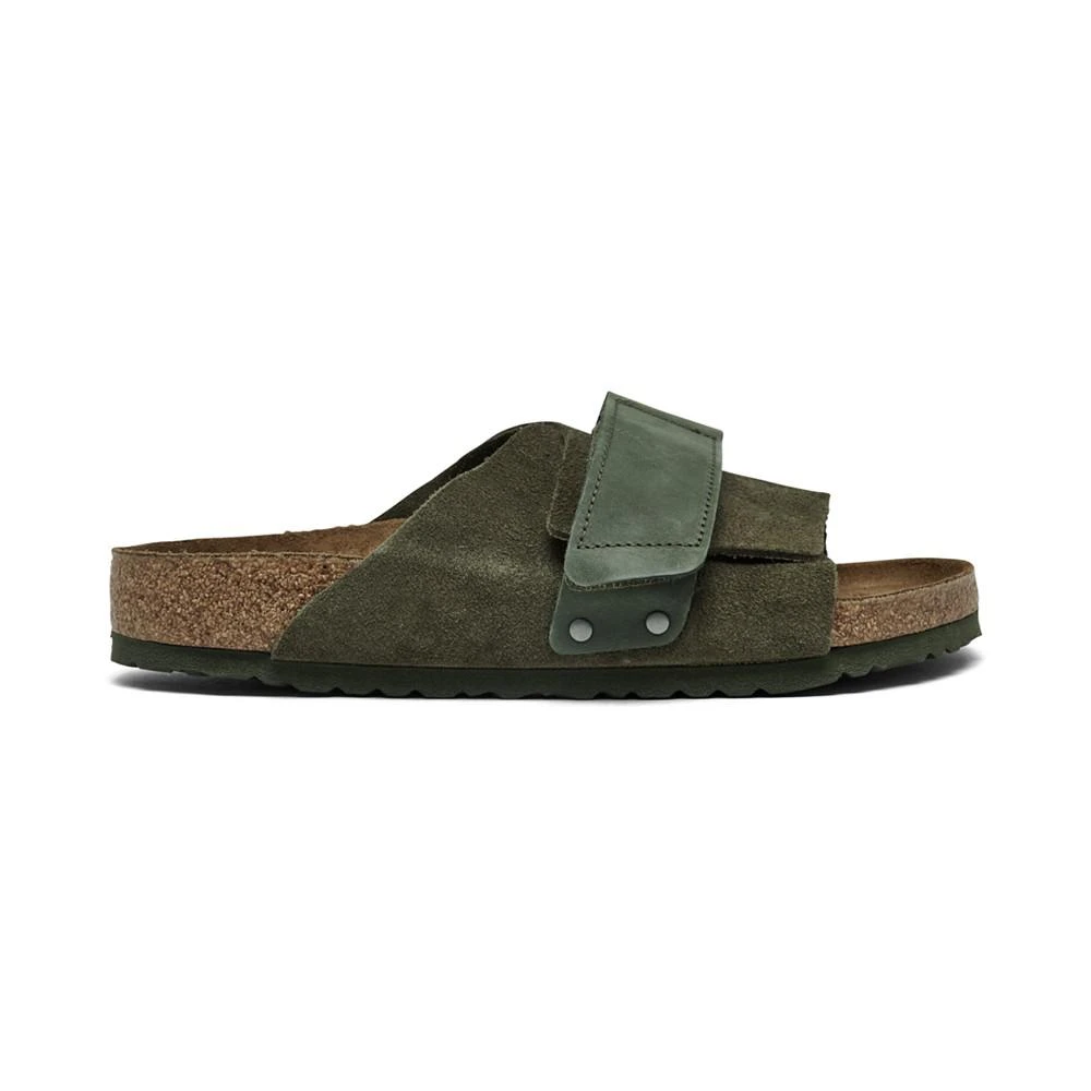 商品Birkenstock|Men's Kyoto Suede Leather Strappy Slide Sandals from Finish Line,价格¥636,第2张图片详细描述