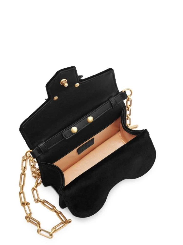 商品Gucci|Broadway Embellished Velvet Chain Shoulder Bag,价格¥22332,第2张图片详细描述