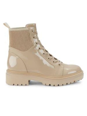 商品Kenneth Cole|Ronnie Faux Leather Combat Boots,价格¥266,第1张图片