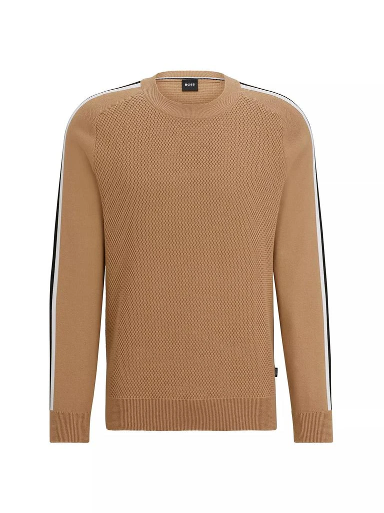 商品Hugo Boss|Cotton Sweater with Color-Blocking Detail,价格¥1245,第1张图片