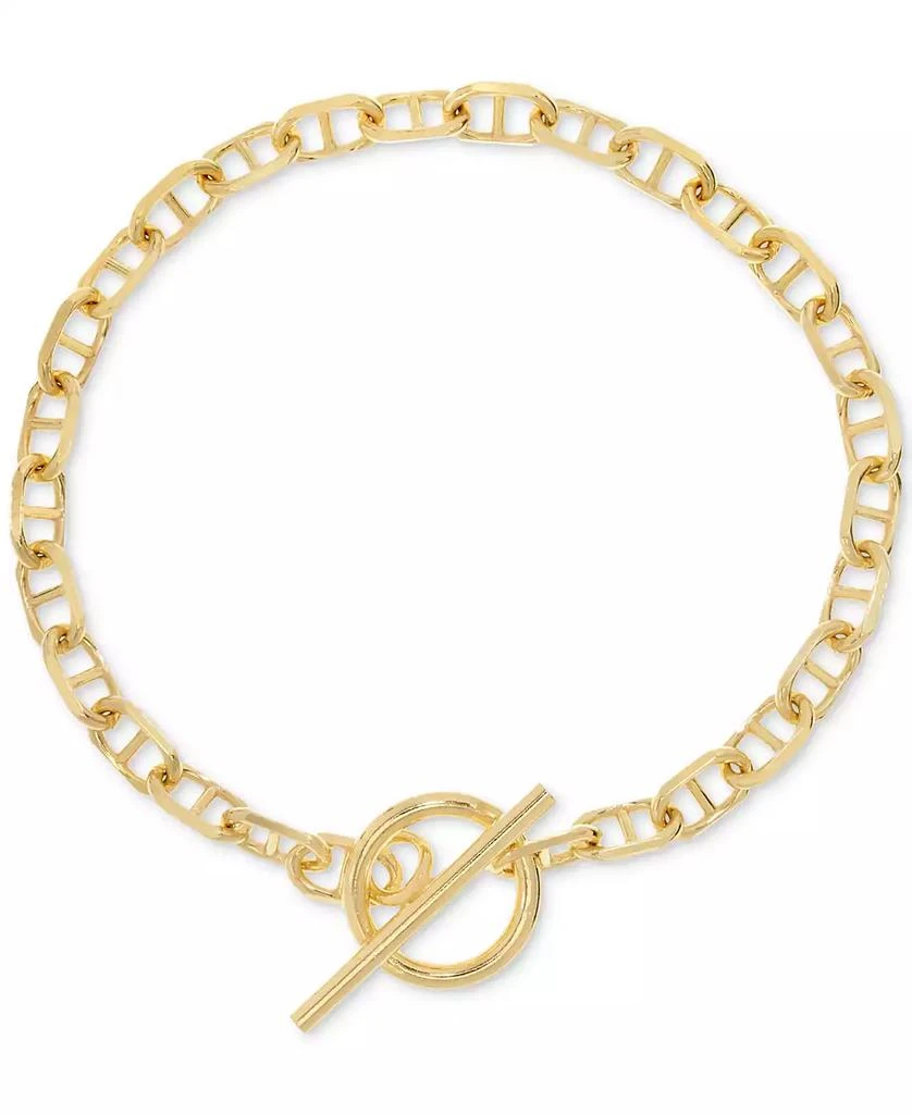 商品Macy's|Mariner Link Chain Toggle Bracelet in 14k Gold-Plated Sterling Silver,价格¥281,第1张图片