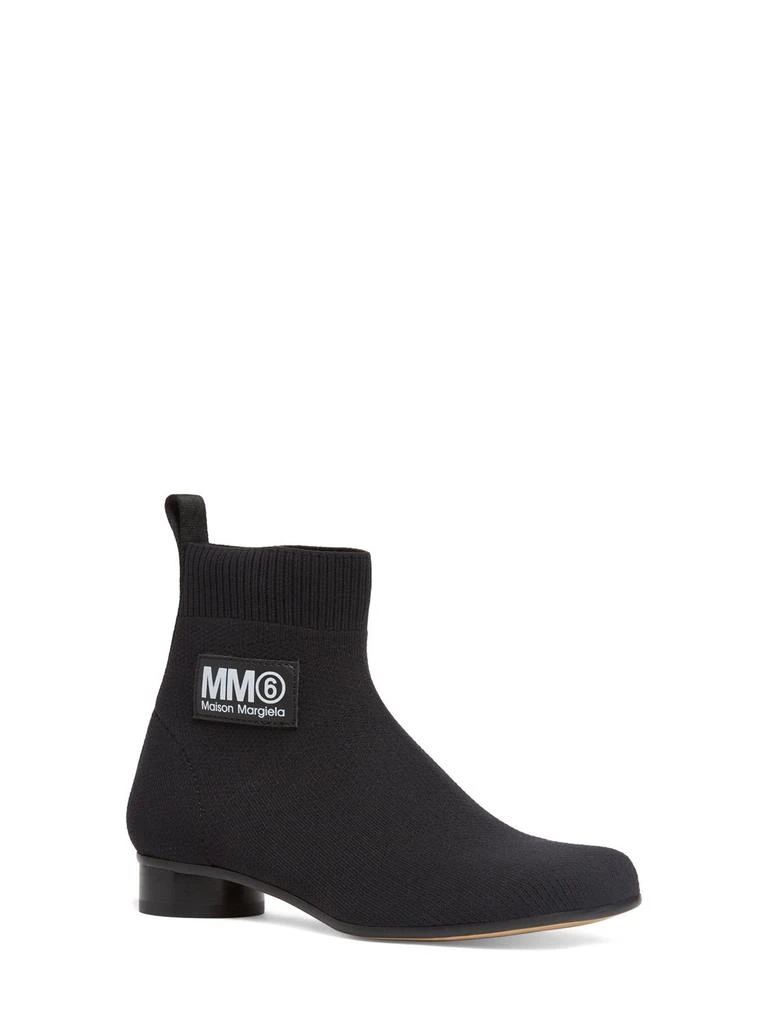 商品MM6|Knit Ankle Boots W/logo,价格¥767,第1张图片详细描述