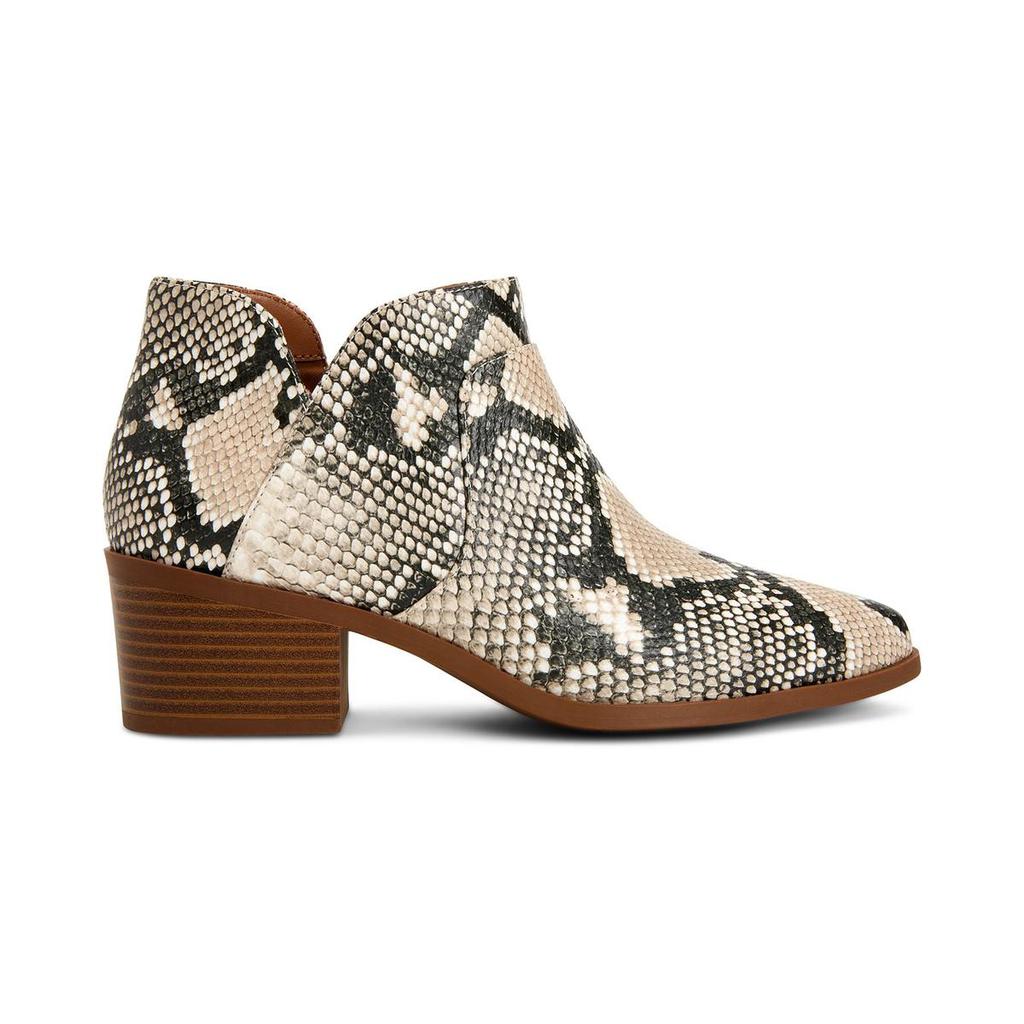 Style & Co. Womens Vidyaa Faux Leather Block Heel Ankle Boots商品第3张图片规格展示
