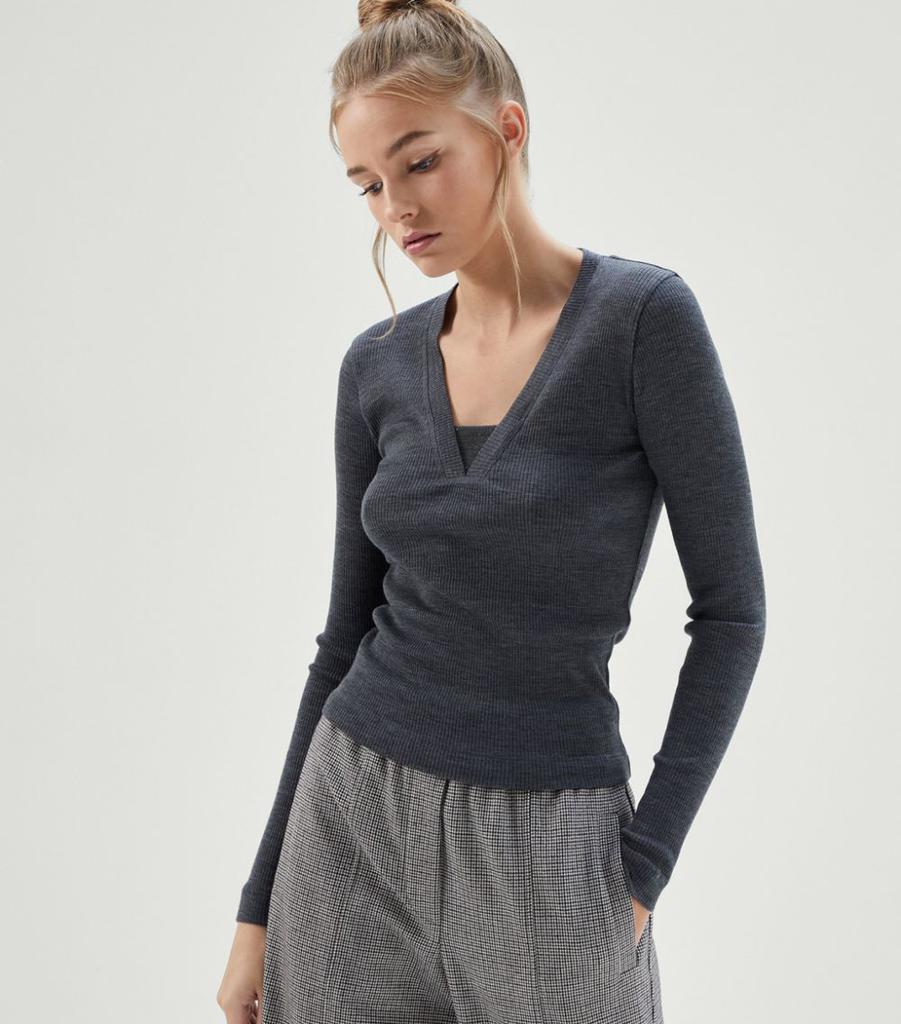 商品Brunello Cucinelli|Monili-Detail Ribbed Top,价格¥8883,第1张图片