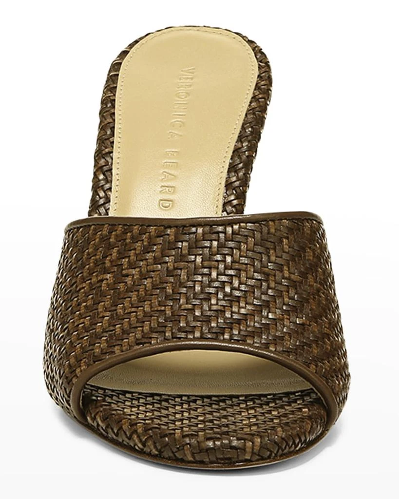 商品VERONICA BEARD|Dali Woven Leather Wedge Sandals,价格¥2711,第4张图片详细描述
