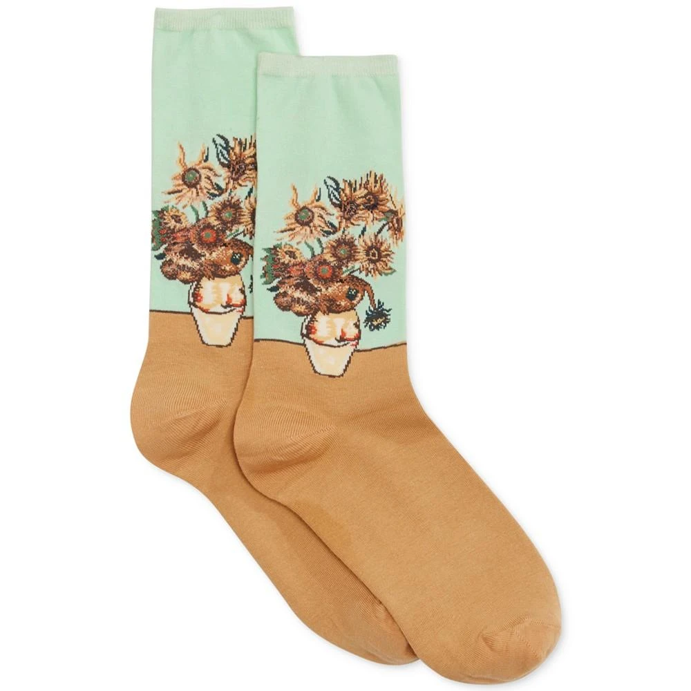 商品Hot Sox|Hot Sox Women's Sunflower Socks 向日葵,价格¥67,第1张图片