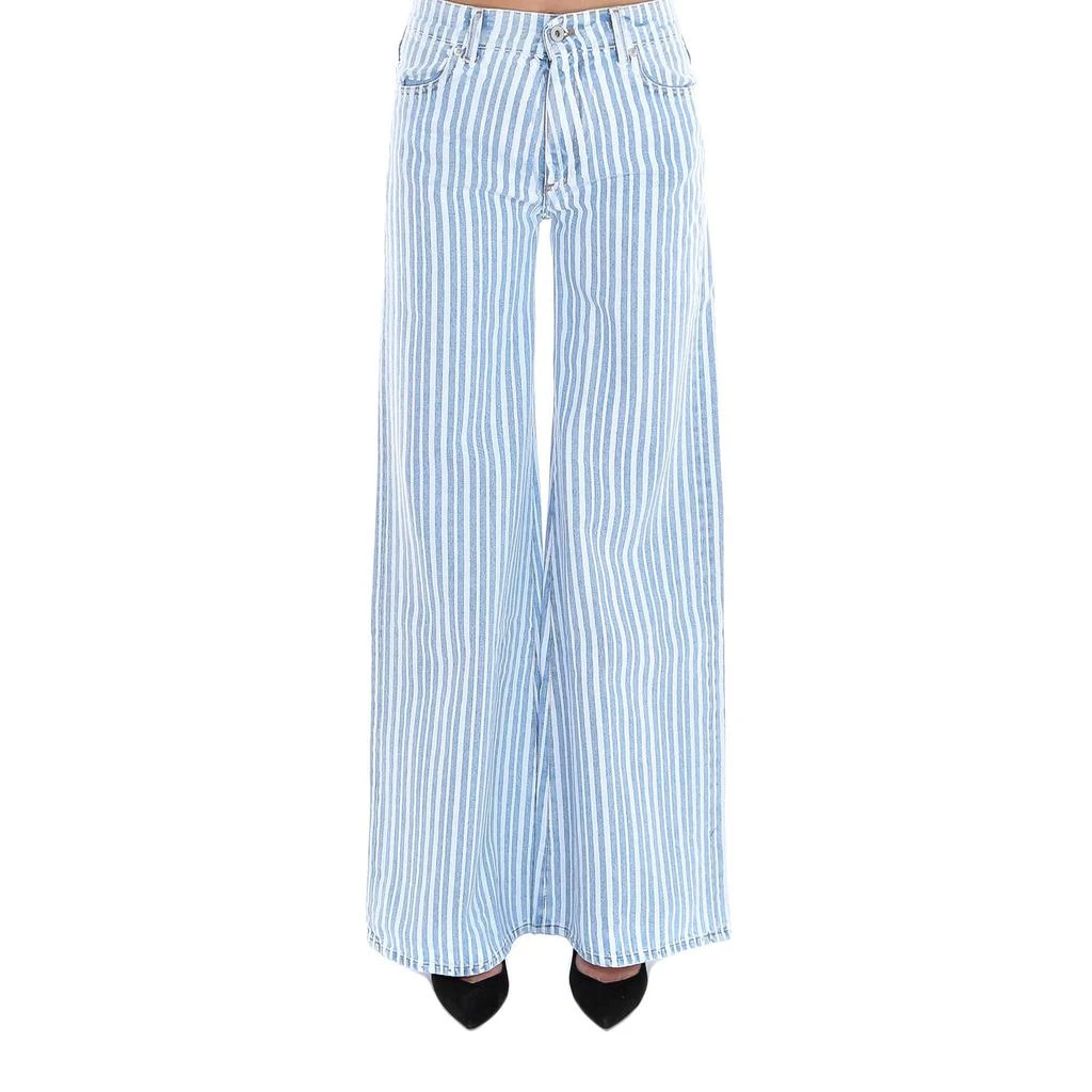 商品Off-White|Off-White Striped Wide Leg Jeans,价格¥1827,第1张图片