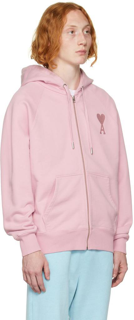 商品AMI|男式 爱心 连帽卫衣 粉色,价格¥1493,第4张图片详细描述
