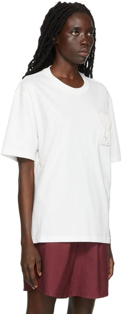 商品AMI|SSENSE Exclusive White Cotton T-Shirt,价格¥1119,第2张图片详细描述