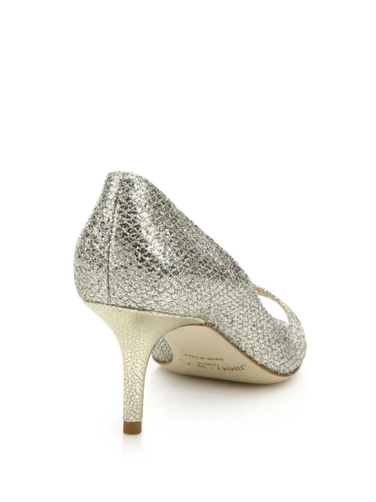 商品Jimmy Choo|Isabel 65 Glitter Peep Toe Pumps,价格¥1805,第2张图片详细描述