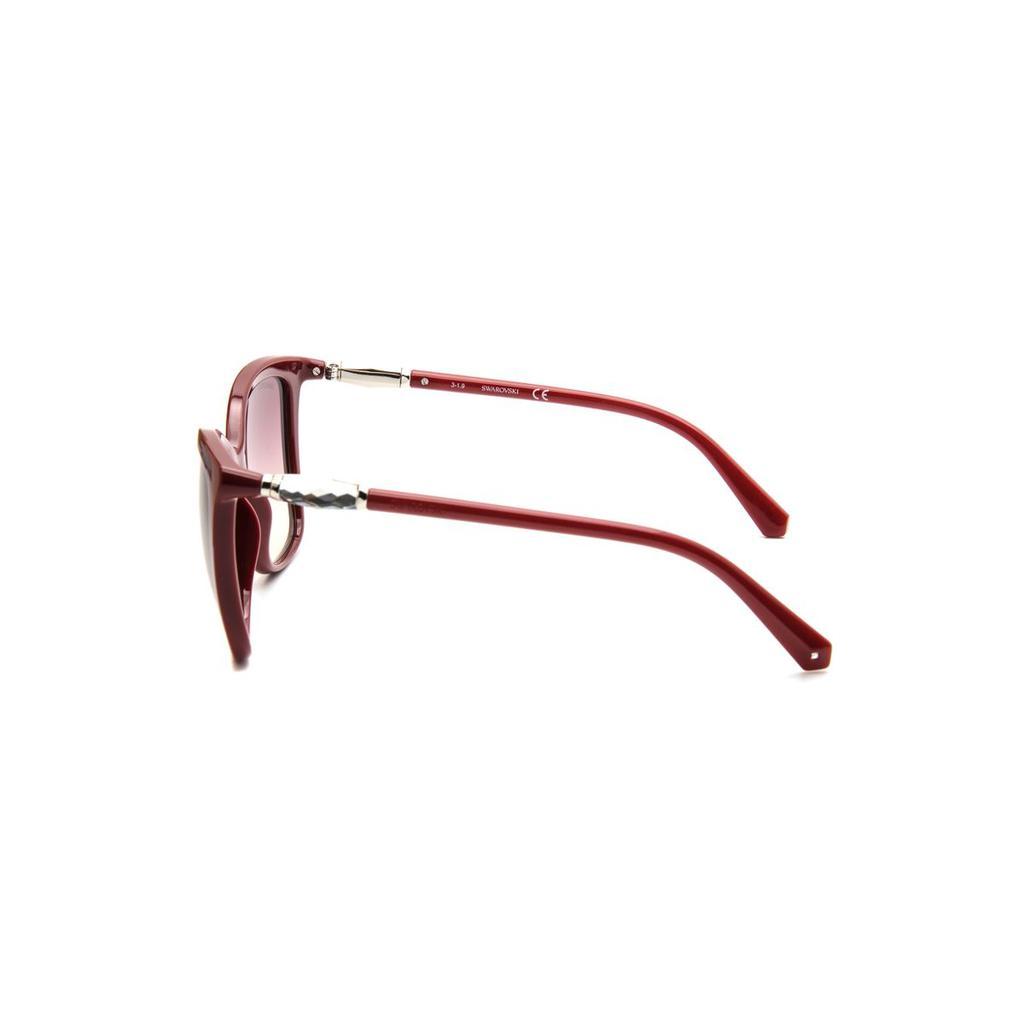 商品Swarovski|Swarovski Shiny Bordeaux & Bordeaux Sunglasses SK0227-5569T,价格¥430,第6张图片详细描述