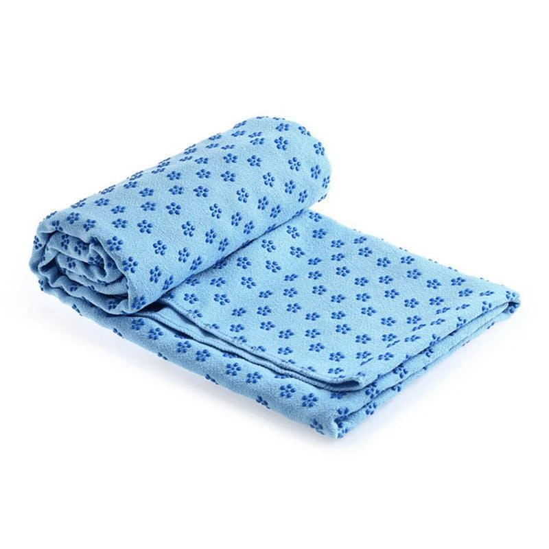 商品Jupiter Gear|Premium Absorption Hot Yoga Mat Towel With Slip-Resistant Grip Dots Light Blue,价格¥265,第1张图片