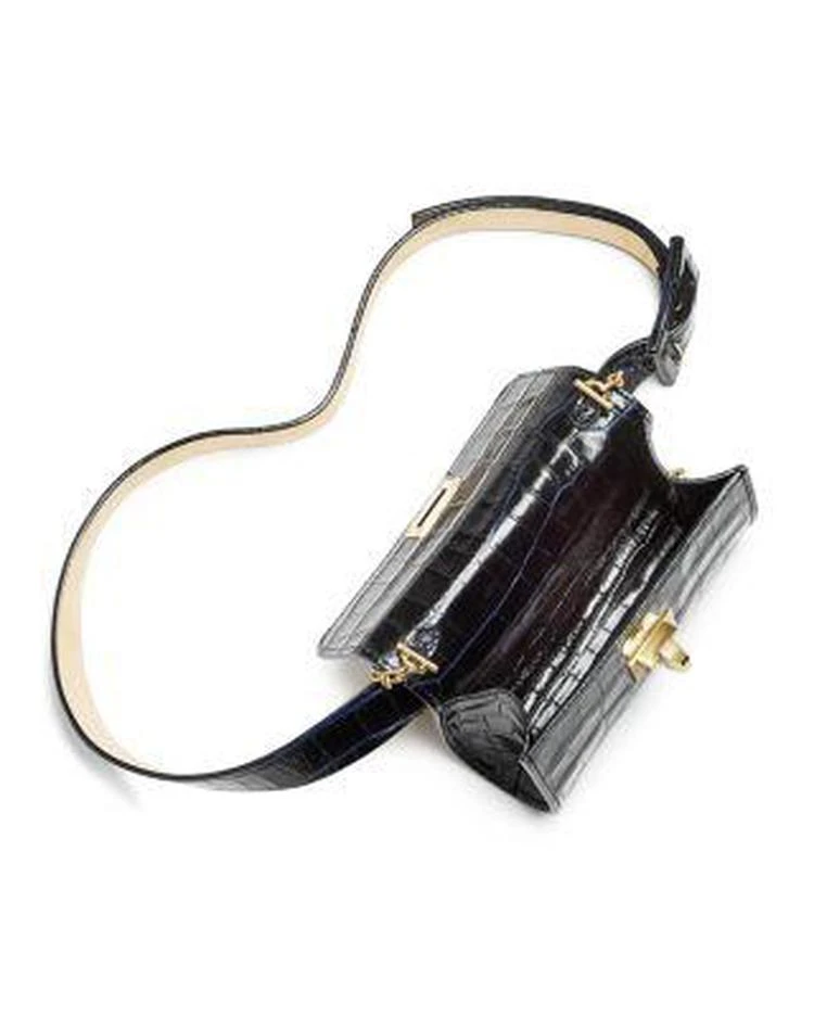 商品Max Mara|Micron Croc Embossed Leather Convertible Belt Bag,价格¥2345,第4张图片详细描述