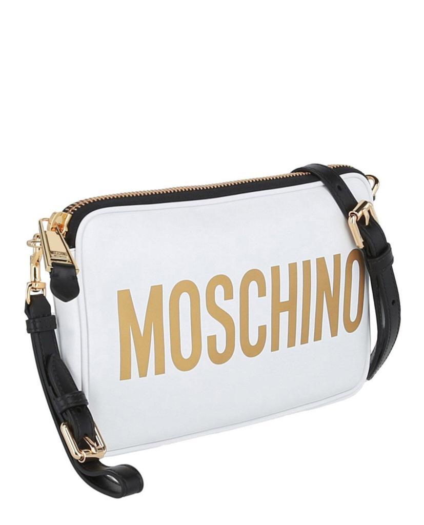商品Moschino|Logo Leather Clutch Bag,价格¥3486,第4张图片详细描述