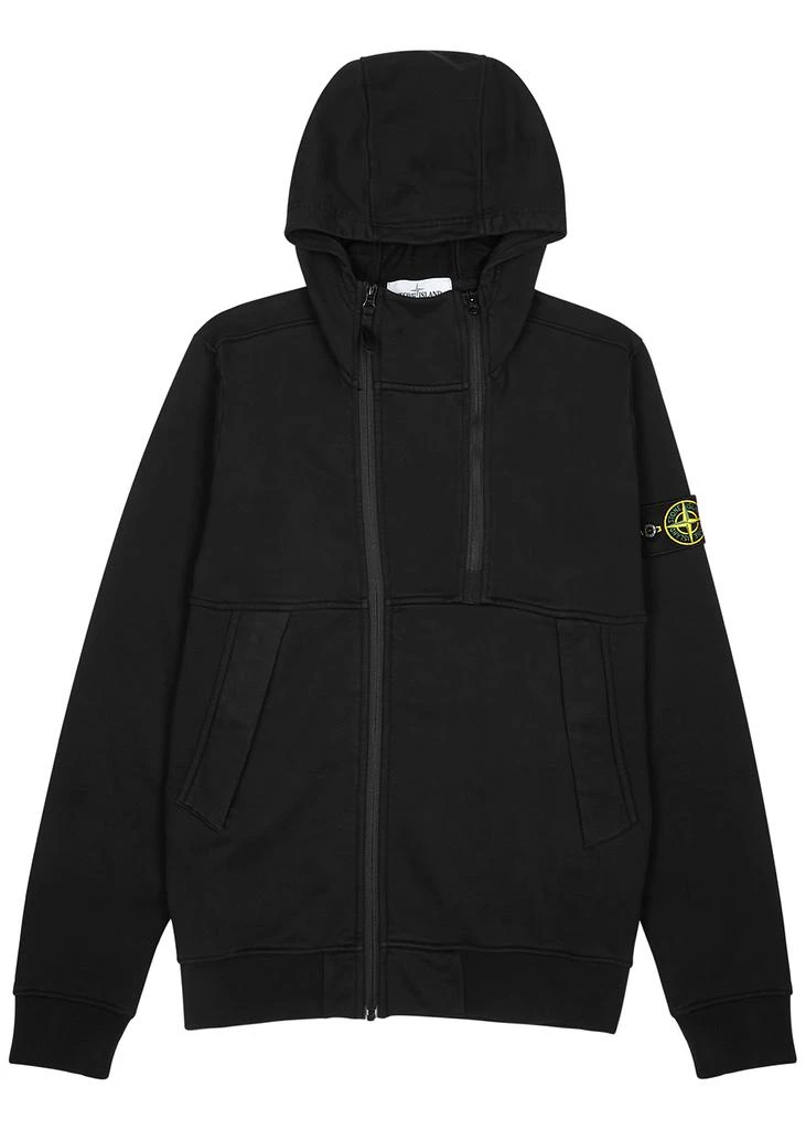 商品Stone Island|White cotton sweatshirt 连帽外套,价格¥2668,第2张图片详细描述