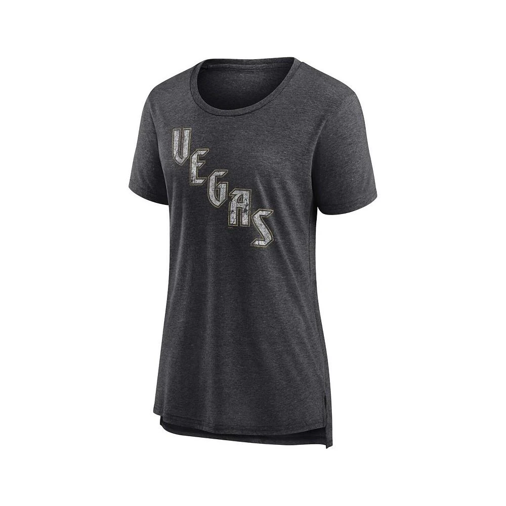 商品Fanatics|Women's Branded Heather Charcoal Vegas Golden Knights Special Edition 2.0 Modern T-shirt,价格¥265,第3张图片详细描述