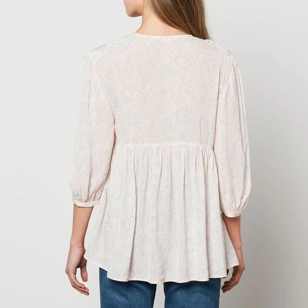 商品See by Chloé|See By Chloe Women's Lace Sleeve Blouse,价格¥262,第2张图片详细描述