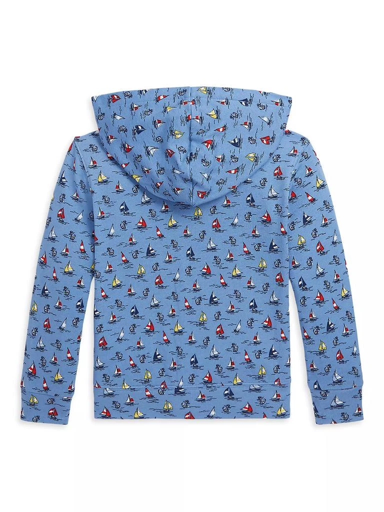 商品Ralph Lauren|Little Boy's &amp; Boy's Sailboat Print Zip-Up Hoodie,价格¥387,第4张图片详细描述