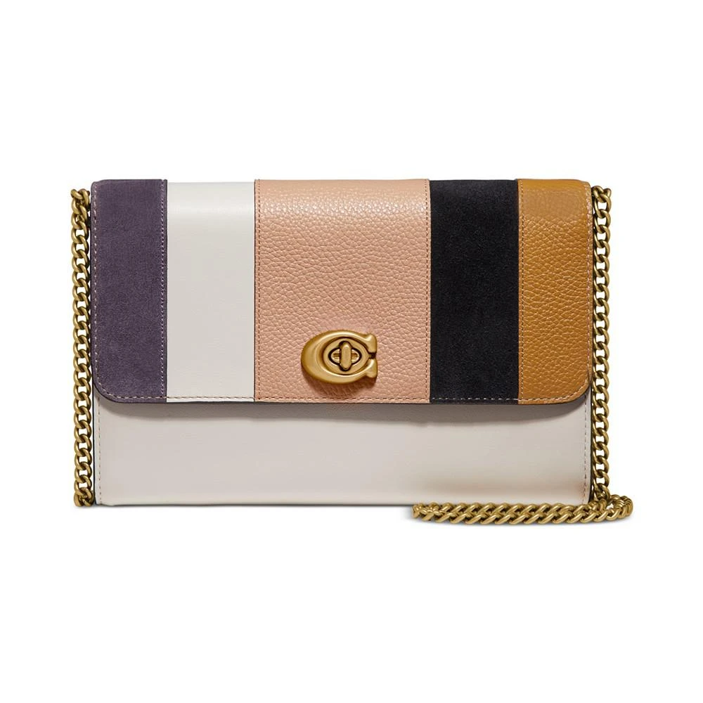 商品Coach|Patchwork Stripes Marlow Crossbody,价格¥1113,第1张图片