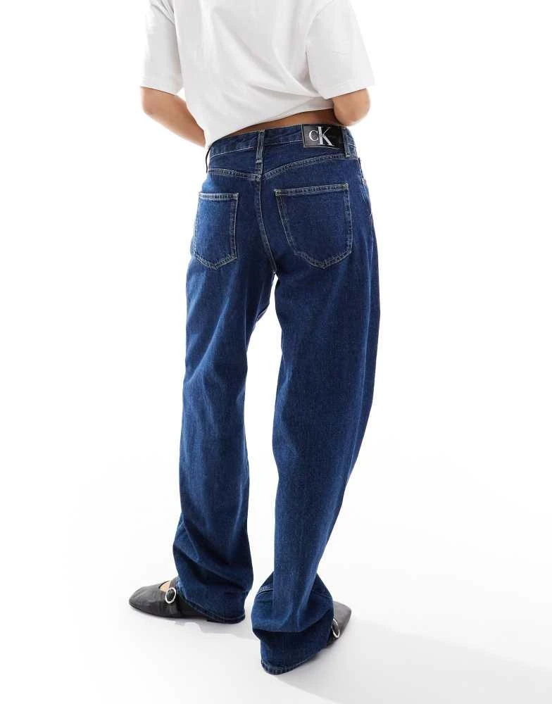 商品Calvin Klein|Calvin Klein Jeans 90s straight jeans in dark wash,价格¥567,第1张图片