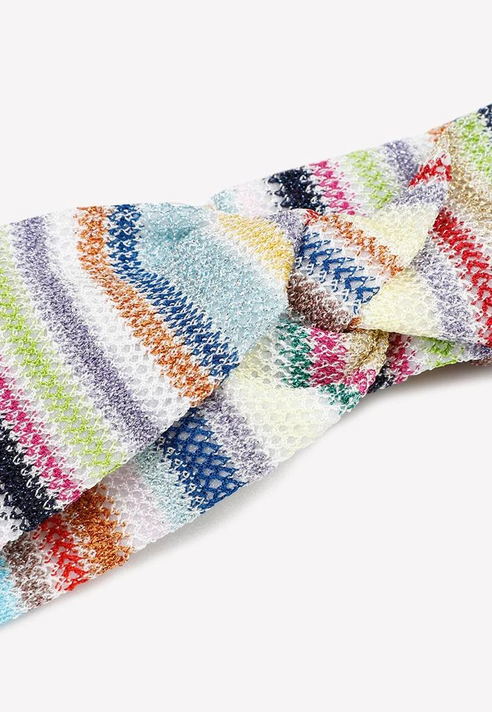 商品Missoni|Signature Stripe Knotted Headband,价格¥1214,第2张图片详细描述