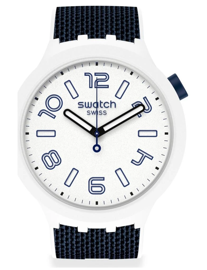 商品Swatch|Deep Snow Quartz White Dial Men's Watch SO27W102,价格¥585,第1张图片