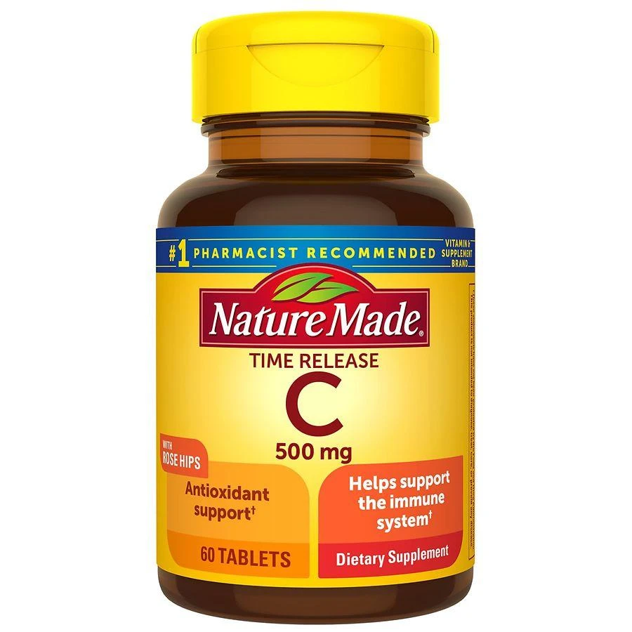 商品Nature Made|Vitamin C 500 mg Time Release Tablets with Rose Hips,价格¥84,第1张图片