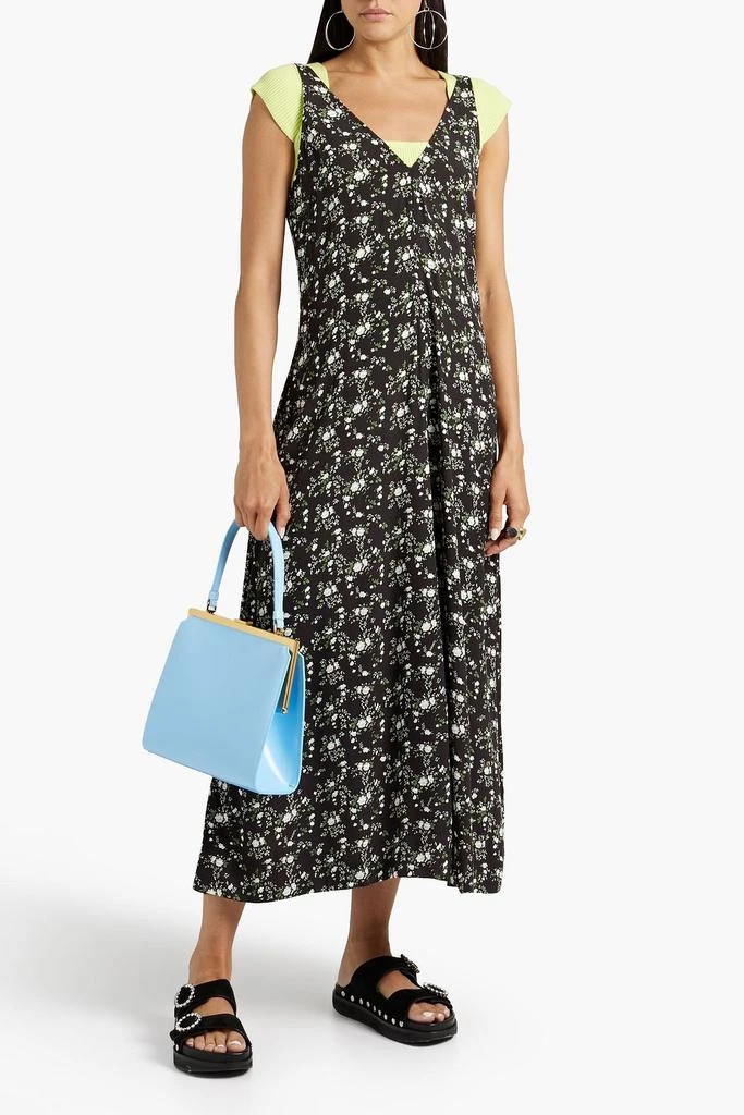 商品Ganni|Floral-print gauze midi dress,价格¥832,第4张图片详细描述
