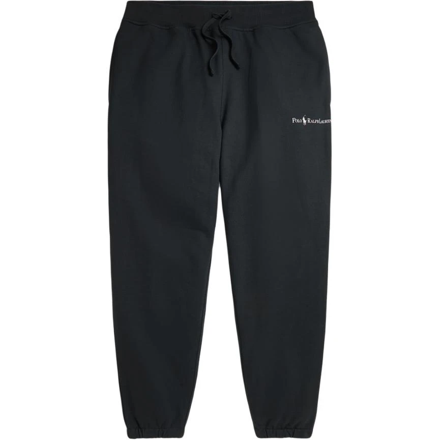 商品[国内直发] Ralph Lauren|SS24 纯色Logo字母图案宽松针织运动裤 男款 做旧黑,价格¥2290,第1张图片