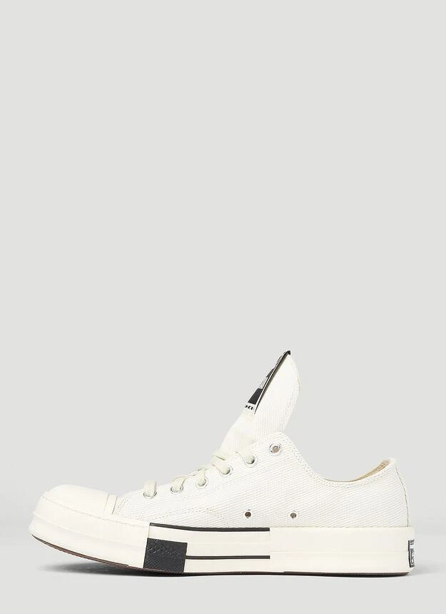 商品Rick Owens|DRKSTR Chuck 70 Low Top Sneakers in White,价格¥575,第3张图片详细描述