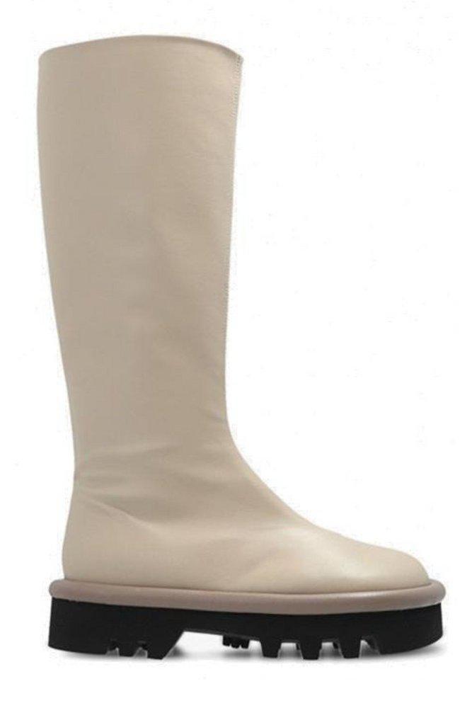 商品JW Anderson|JW Anderson Bumper Knee-Length Square Toe Boots,价格¥4577-¥5045,第1张图片
