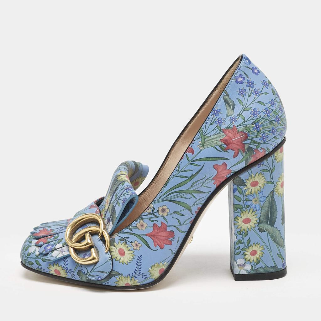 GUCCI GGマーモント フリンジ パンプス ボルドー 希少 極美品 GUCCI GGマーモント フリンジ パンプス ブラック